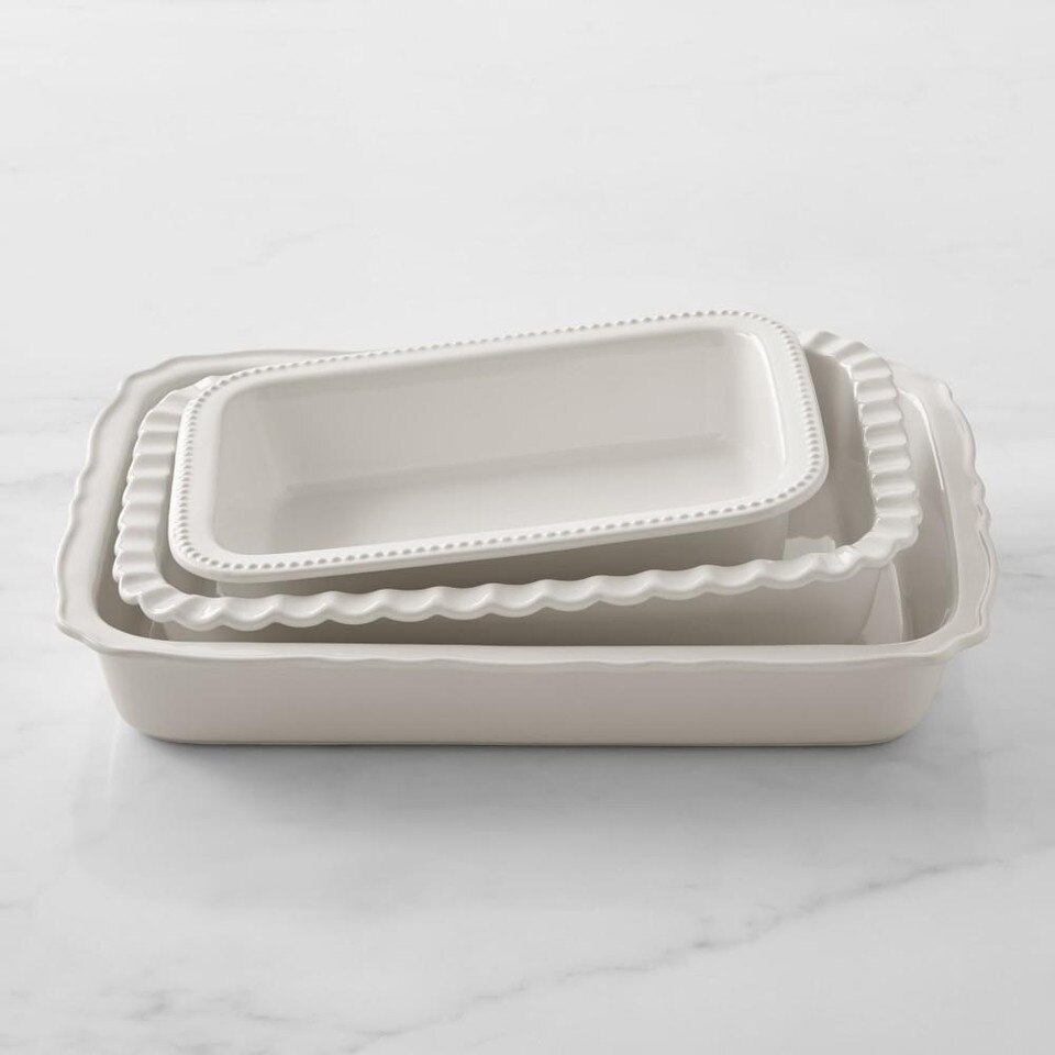 Williams Sonoma Stoneware Rectangular Bakers, Set of 3 Williams